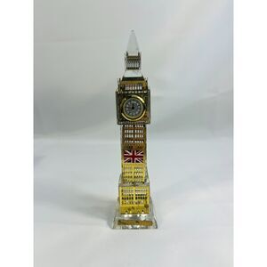 London Big Ben Crystal Metal Clock 3D